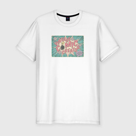 Мужская футболка хлопок Slim с принтом Ретро в Тюмени, 92% хлопок, 8% лайкра | приталенный силуэт, круглый вырез ворота, длина до линии бедра, короткий рукав | винтаж | винтажная | винтажная надпись | винтажный принт | ретро | старина | старый плакат