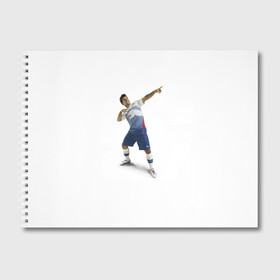 Альбом для рисования с принтом Смешной Серхио Агуэро в Тюмени, 100% бумага
 | матовая бумага, плотность 200 мг. | sergio aguero | аргентина | манчестер | манчестер сити | фк | футбол | футбольный клуб