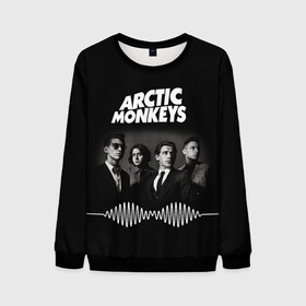 Мужской свитшот 3D с принтом arctic monkeys в Тюмени, 100% полиэстер с мягким внутренним слоем | круглый вырез горловины, мягкая резинка на манжетах и поясе, свободная посадка по фигуре | alex turner | arctic monkeys | britain | great | indie | rock | алекс тернер | арктик монкейс | инди | рок