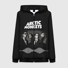 Женская толстовка 3D на молнии с принтом arctic monkeys в Тюмени, 100% полиэстер | длина до линии бедра, манжеты и пояс оформлены мягкой тканевой резинкой, двухслойный капюшон со шнурком для регулировки, спереди молния, по бокам два кармана | alex turner | arctic monkeys | britain | great | indie | rock | алекс тернер | арктик монкейс | инди | рок