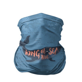 Бандана-труба 3D с принтом Король моря в Тюмени, 100% полиэстер, ткань с особыми свойствами — Activecool | плотность 150‒180 г/м2; хорошо тянется, но сохраняет форму | king | sea | whale | звезда | звезды | кит | киты | король | луна | моря | на синем | ночь
