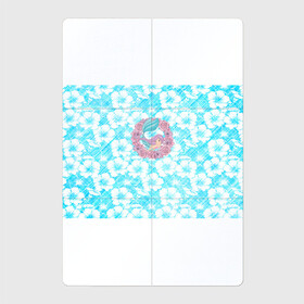 Магнитный плакат 2Х3 с принтом Русалочка и цветы в Тюмени, Полимерный материал с магнитным слоем | 6 деталей размером 9*9 см | flowers | mermaid | морская | русалка | русалочка | ундина | цветы