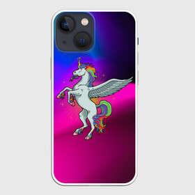 Чехол для iPhone 13 mini с принтом Единорог | Unicorn (Z) в Тюмени,  |  | unicorn | unicornis | вымышленное существо | единорог | инрог | каркаданн | мифическое существо | моноцерос | нарвал | радужное | радужный | существо