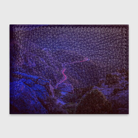 Обложка для студенческого билета с принтом НЕОНОВАЯ ДОРОГА в Тюмени, натуральная кожа | Размер: 11*8 см; Печать на всей внешней стороне | Тематика изображения на принте: neon | tegunvteg | горы | деревья | дорога | лес | неон | природа | холмы