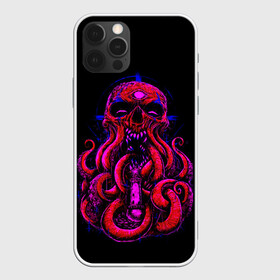 Чехол для iPhone 12 Pro Max с принтом Череп Осьминог Octopus Skull в Тюмени, Силикон |  | Тематика изображения на принте: animal | beast | kraken | monster | ocean | octopus | sea | skull | water | waves | вода | животные | звери | кракен | монстр | море | океан | осьминог | рыбы | череп | щупальца