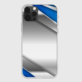 Чехол для iPhone 12 Pro Max с принтом 3D СЕРЕБРО BLUE LINES в Тюмени, Силикон |  | 3d | 3д | sport | абстракция | линии | паттерн | соты | спортивный стиль | текстуры