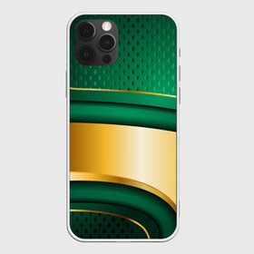 Чехол для iPhone 12 Pro Max с принтом GREEN GOLD 3D в Тюмени, Силикон |  | 3d | 3д | sport | абстракция | линии | паттерн | соты | спортивный стиль | текстуры