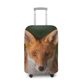 Чехол для чемодана 3D с принтом Лисица в Тюмени, 86% полиэфир, 14% спандекс | двустороннее нанесение принта, прорези для ручек и колес | fox | foxy | животное | звери | лиса | лисенок | лисичка | милая | рыжая | фокс