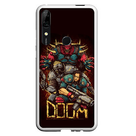 Чехол для Honor P Smart Z с принтом DOOM в Тюмени, Силикон | Область печати: задняя сторона чехла, без боковых панелей | blood | cybersport | demons | doom | eternal | game | monster | pc | playstation | shooting | демоны | дум | игры | киперспорт | кровь | монстры | стрелялки | шутер