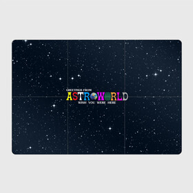 Магнитный плакат 3Х2 с принтом Astroworld в Тюмени, Полимерный материал с магнитным слоем | 6 деталей размером 9*9 см | Тематика изображения на принте: astroworld | music | travis scott | музыка | трэвис скотт