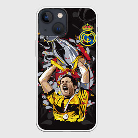 Чехол для iPhone 13 mini с принтом Икер Касильяс в Тюмени,  |  | fc real madrid | iker casillas | вратарь | икер касильяс | испанский | фк реал мадрид | футболист