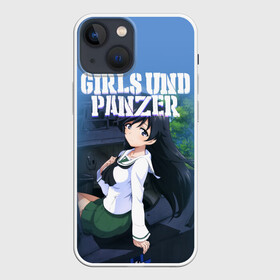 Чехол для iPhone 13 mini с принтом Girls und Panzer в Тюмени,  |  | darjeeling | girls und panzer | girls und panzer правда | дарджилинг | девочки и танки | девушки и танки | катюша | нисидзуми михо | правда | танки