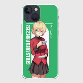 Чехол для iPhone 13 mini с принтом Darjeeling в Тюмени,  |  | darjeeling | girls und panzer | girls und panzer правда | дарджилинг | девочки и танки | девушки и танки | катюша | нисидзуми михо | правда | танки