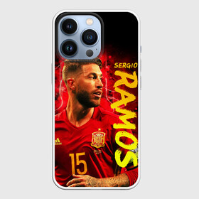 Чехол для iPhone 13 Pro с принтом Серхио Рамос, Сборная Испании в Тюмени,  |  | sergio ramos | sr4 | номер 4 | реал мадрид | сборная испании | серхио рамос | футбол | футболист