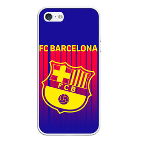 Чехол для iPhone 5/5S матовый с принтом FC BARCELONA ФК БАРСЕЛОНА в Тюмени, Силикон | Область печати: задняя сторона чехла, без боковых панелей | barca | fc barcelona | football | sport | uefa | английская премьер лига. | барса | лига финал | матч | спорт | уефа | финал | фк барселона | футбол