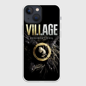 Чехол для iPhone 13 mini с принтом Resident Evil: Village в Тюмени,  |  | resident evil village | деревня | игры | итан уинтерс | крылья | обитиель зла | перья | ужасы