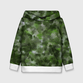 Детская толстовка 3D с принтом Canvas Green Camo в Тюмени, 100% полиэстер | двухслойный капюшон со шнурком для регулировки, мягкие манжеты на рукавах и по низу толстовки, спереди карман-кенгуру с мягким внутренним слоем | Тематика изображения на принте: abstraction | camouflage | canvas | green | камуфляж