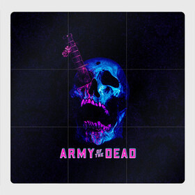 Магнитный плакат 3Х3 с принтом Армия мертвецов череп и кинжал в Тюмени, Полимерный материал с магнитным слоем | 9 деталей размером 9*9 см | army of the dead | money | neon | netflix | star | walking dead | zombie | актер | алмазы | армия мертвецов | деньги | доллары | дракс | дэйв батиста | звезда | зомби | казино | кости | кровь | лас вегас | монеты | неон | нетфликс