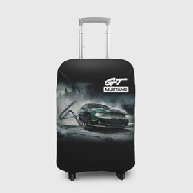 Чехол для чемодана 3D с принтом ford mustang в Тюмени, 86% полиэфир, 14% спандекс | двустороннее нанесение принта, прорези для ручек и колес | auto | cars | ford | mustang | ord | sport | авто | автомобили | автомобиль | автомобильные | бренд | внедорожники | легковые | марка | спорт