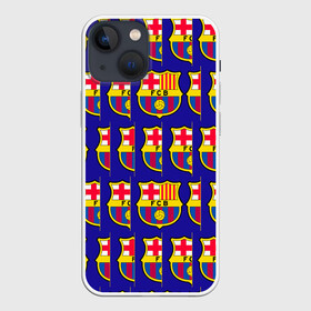 Чехол для iPhone 13 mini с принтом ФК БАРСЕЛОНА   PATTERN   УЗОР в Тюмени,  |  | barca | fc barcelona | football | sport | uefa | английская премьер лига. | барса | лига финал | матч | спорт | уефа | финал | фк барселона | футбол