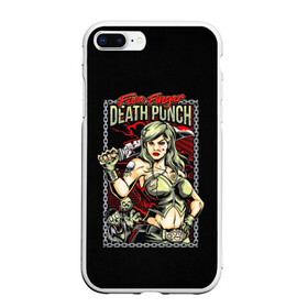 Чехол для iPhone 7Plus/8 Plus матовый с принтом FFDP Girl в Тюмени, Силикон | Область печати: задняя сторона чехла, без боковых панелей | 5fdp | ffdp | five finger death punch | metal | music | rock | альтернатива | группы | метал | музыка | музыкальная группа | рок | рок музыка | хеви метал