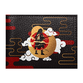 Обложка для студенческого билета с принтом Ниндзя. Япония в Тюмени, натуральная кожа | Размер: 11*8 см; Печать на всей внешней стороне | Тематика изображения на принте: аниме | ниндзя | облака | япония | японские мотивы. символы