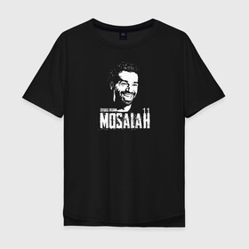 Мужская футболка хлопок Oversize с принтом Zizioss Design MOSALAH 11 в Тюмени, 100% хлопок | свободный крой, круглый ворот, “спинка” длиннее передней части | basel | champion | chelsea | fifa | lfc | liverpool | mo salah | mohamed salah | mokawloon | roma | soccer | uefa | базель | египет | ливерпуль | лига чемпионов | лфк | мокавлун | мохаммед салах | рома | уефа | фифа | футбол