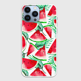 Чехол для iPhone 13 Pro Max с принтом Арбузное настроение в Тюмени,  |  | арбуз | арт | графика | лето | фрукты | ягоды