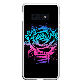 Чехол для Samsung S10E с принтом Неоновая Роза Neon Rose в Тюмени, Силикон | Область печати: задняя сторона чехла, без боковых панелей | flower | flowers | green | nature | neon | pattern | red | rose | roses | spring | summer | весна | зеленый | краски | красная | лето | листва | листья | неон | неоновая | паттерн | природа | роза | розы | узор | фауна | флора | цветок | цветы