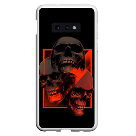 Чехол для Samsung S10E с принтом Skulls | Черепа в Тюмени, Силикон | Область печати: задняя сторона чехла, без боковых панелей | bones | dark | darkness | dead | death | head | human | red | skull | skulls | голова | кости | красный | мертвец | мертвый | темнота | темный | тьма | человек | череп | черепа