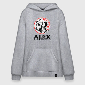 Худи SuperOversize хлопок с принтом FC AJAX AMSTERDAM / ФК АЯКС в Тюмени, 70% хлопок, 30% полиэстер, мягкий начес внутри | карман-кенгуру, эластичная резинка на манжетах и по нижней кромке, двухслойный капюшон
 | ajax amsterdam | fifa | football | football club. | sport | uefa | английская премьер лига | аякс амстердам | лига финал | матч | спорт | уефа | финал | фифа | футбол | футбольный клуб