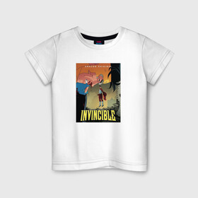 Детская футболка хлопок с принтом Invincible/ Неуязвимый в Тюмени, 100% хлопок | круглый вырез горловины, полуприлегающий силуэт, длина до линии бедер | invincible | дебби грейсон | марк грейсон | неуязвимый | омнимэн