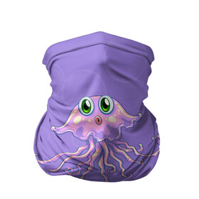 Бандана-труба 3D с принтом Осьминог милый в Тюмени, 100% полиэстер, ткань с особыми свойствами — Activecool | плотность 150‒180 г/м2; хорошо тянется, но сохраняет форму | cute | octopus | милый | осьминог | осьминожка | тентакли