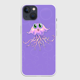 Чехол для iPhone 13 с принтом Осьминог милый в Тюмени,  |  | cute | octopus | милый | осьминог | осьминожка | тентакли