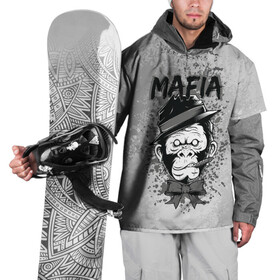 Накидка на куртку 3D с принтом Mafia в Тюмени, 100% полиэстер |  | art | арт | графика | животные | звери | мафиози | мафия | обезьяна