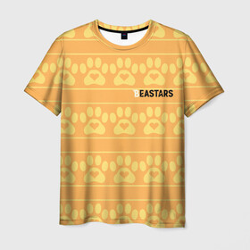 Мужская футболка 3D с принтом Paws Beastars в Тюмени, 100% полиэфир | прямой крой, круглый вырез горловины, длина до линии бедер | animals | beastars | paws | выдающиеся | звери | зверолюди | лапки