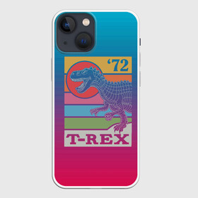 Чехол для iPhone 13 mini с принтом T rex Dino 72 в Тюмени,  |  | Тематика изображения на принте: dino | rex | roar | t rex | дино | динозавр | динозавры