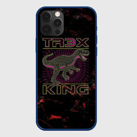 Чехол для iPhone 12 Pro с принтом T-rex KING в Тюмени, силикон | область печати: задняя сторона чехла, без боковых панелей | dino | rex | roar | t rex | дино | динозавр | динозавры