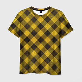Мужская футболка 3D с принтом В клетку в Тюмени, 100% полиэфир | прямой крой, круглый вырез горловины, длина до линии бедер | checkered | squares | квадраты | клетчатый | полосы
