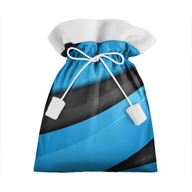 Подарочный 3D мешок с принтом Blue Sport Style в Тюмени, 100% полиэстер | Размер: 29*39 см | Тематика изображения на принте: 3d | 3д | sport | абстракция | линии | паттерн | соты | спортивный стиль | текстуры