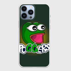 Чехол для iPhone 13 Pro Max с принтом Poggers в Тюмени,  |  | Тематика изображения на принте: kekw | mem | pepe | pog | pogchamp | poggers | smile | smiles | twitch | мемы | пепе | рофлан | смайл | смайлы | твитч