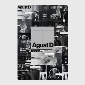 Магнитный плакат 2Х3 с принтом Agust D в Тюмени, Полимерный материал с магнитным слоем | 6 деталей размером 9*9 см | Тематика изображения на принте: agust | bts | d | k pop | suga | агуст | бтс | ди | к поп | кей поп | шуга