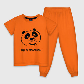Детская пижама хлопок с принтом ПАНДА ПО в Тюмени, 100% хлопок |  брюки и футболка прямого кроя, без карманов, на брюках мягкая резинка на поясе и по низу штанин
 | кун фу панда | кунг фу панда | мульт персонаж. | панда | панда по