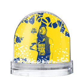 Игрушка Снежный шар с принтом OG Buda в Тюмени, Пластик | Изображение внутри шара печатается на глянцевой фотобумаге с двух сторон | og buda | rap | буда | григорий ляхов | музыка | ог буда | певец | русский рэп | рэп | рэпер