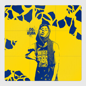 Магнитный плакат 3Х3 с принтом OG Buda в Тюмени, Полимерный материал с магнитным слоем | 9 деталей размером 9*9 см | og buda | rap | буда | григорий ляхов | музыка | ог буда | певец | русский рэп | рэп | рэпер
