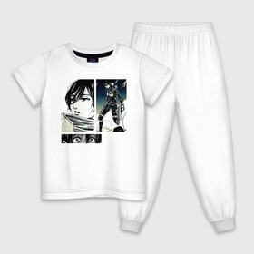 Детская пижама хлопок с принтом Attack On Titan Mikasa в Тюмени, 100% хлопок |  брюки и футболка прямого кроя, без карманов, на брюках мягкая резинка на поясе и по низу штанин
 | ackerman | anime | attack | dawn | girl | kawai | kyojin | manga | mikasa | no | of | on | shingeki | the | titan | titans | аккерман | аниме | арт | атака | бертольд | воин | вторжение | гигантов | девушка | колос | колосальный | леонхард | лицо | манга 