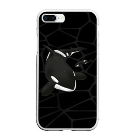 Чехол для iPhone 7Plus/8 Plus матовый с принтом Косатки в Тюмени, Силикон | Область печати: задняя сторона чехла, без боковых панелей | whale | кит | косатка | косатки | морские