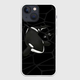 Чехол для iPhone 13 mini с принтом Косатки в Тюмени,  |  | Тематика изображения на принте: whale | кит | косатка | косатки | морские