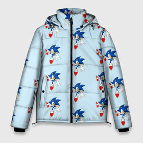 Мужская зимняя куртка 3D с принтом Sonics dance в Тюмени, верх — 100% полиэстер; подкладка — 100% полиэстер; утеплитель — 100% полиэстер | длина ниже бедра, свободный силуэт Оверсайз. Есть воротник-стойка, отстегивающийся капюшон и ветрозащитная планка. 

Боковые карманы с листочкой на кнопках и внутренний карман на молнии. | sonic | доктор эггман | ёж | ёж шедоу | ехидна наклз | майлз прауэр | соник | тейлз | эми роуз