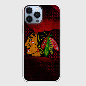 Чехол для iPhone 13 Pro Max с принтом CHICAGO NHL в Тюмени,  |  | blackhawks | chicago | iron | logo | nhl | red | sport | usa | блэкхоукс | железо | логотип | нхл | сетка | спорт | сша | хоккей | чикаго